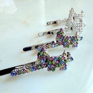 New Sparkling Crystal Hair Clips